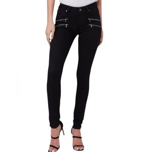 Paige Edgemont Black Shadow Skinny Jeans Sz 27